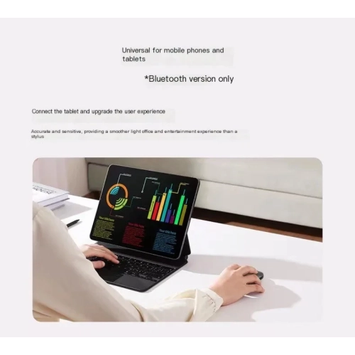 Wireless Mouse Bluetooth Office Silent Charging Metal Texture Magnetic Cover Laptop Accessories, Suitable for Laptop Mac - Silver