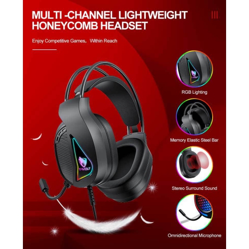 Game four-piece luminous game set keyboard, mouse, headset, RGB keyboard and mouse computer accessories, suitable for home, game, office