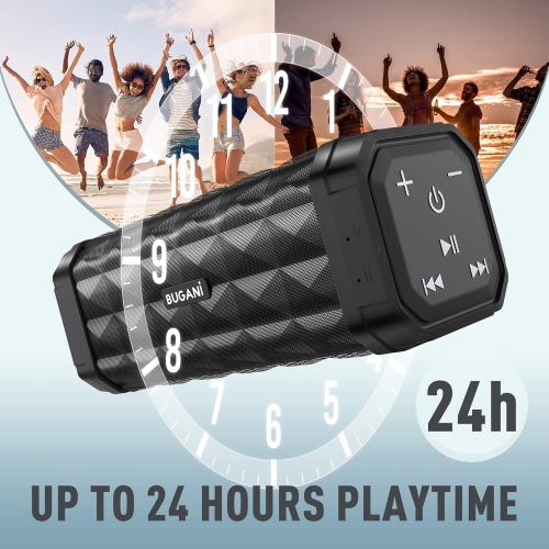 BUGANI Bluetooth Speaker M99 Speaker Bluetooth Wireless, Louder Volume