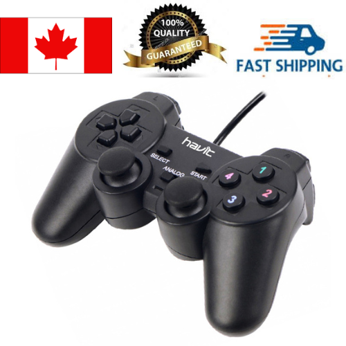 HAVIT HV-G69 USB Wired Vibration Game Pad Joystick for all PC Games_Black