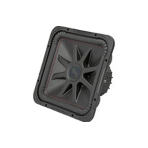 Haut-parleur d'extrêmes graves 45L7R154 Solo-BARIC série L7R de 15&nbsp;po de Kicker avec deux antennes vocales de 4 ohms