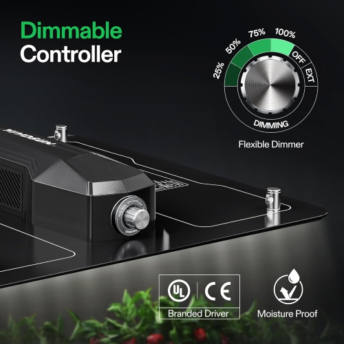 VIVOSUN VS1000 LED Grow Light with Samsung Diodes & Sosen Driver, Full Spectrum Dimmable Sunlike Grow Lamp for Indoor Plants, Seedling, Veg & Bloom