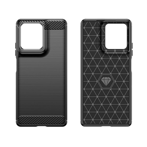 PANDACO Black Brushed Metal Case for Motorola Moto G 2025