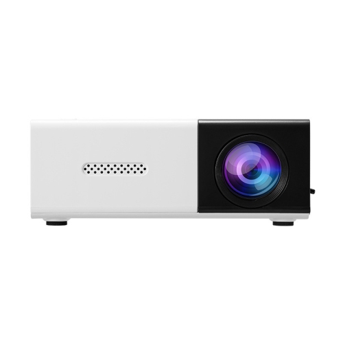 Nouveau Mini projecteur Home HD 1080PLED Portable Projecteur Téléphone portable Même écran - Noir blanc