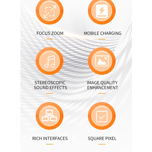 Nouveau Mini projecteur Home HD 1080PLED Portable Projecteur Téléphone portable Même écran - Noir blanc