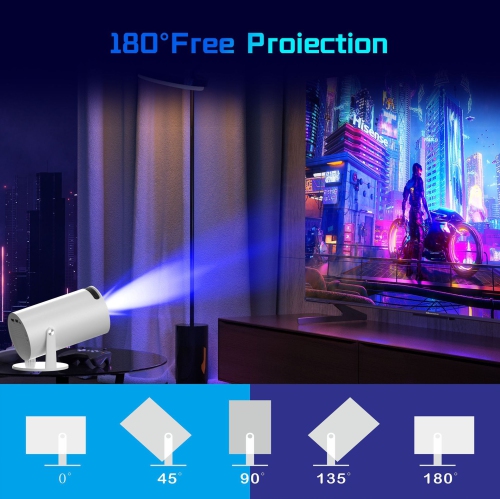 Cannon projector Android smart chip HD portable home outdoor, 2.1 channel stereo