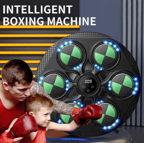 Smart Bluetooth boxing target, household adult Sanda training wall target, children's music boxing machine, electronic sandbag fitness equipment -