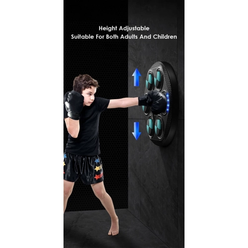 Smart Bluetooth boxing target, household adult Sanda training wall target, children's music boxing machine, electronic sandbag fitness equipment -