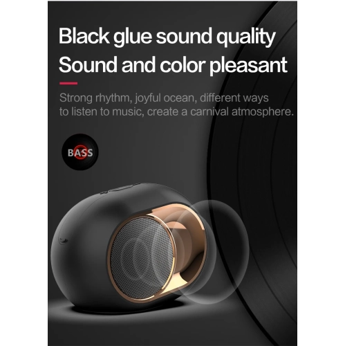 New X6 Smart Outdoor Portable Wireless Speaker Subwoofer Supports Memory Card Outdoor Home TWS Wireless Subwoofer Card Mini Bluetooth Speaker - Red