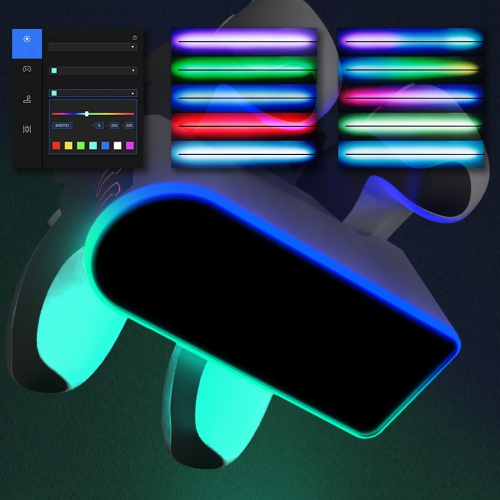 PS5 SLIM PRO controller charger RGB colorful luminous base dual fast charging dock charging game peripheral accessories