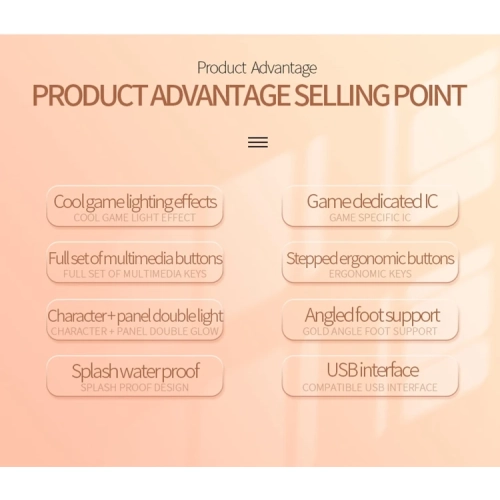 Clavier de jeu avec fil Couleur mixte toucher mécanique lumineux Accessoires d'ordinateur de bureau rétroéclairage RVB à 104 touches, noir-lumière