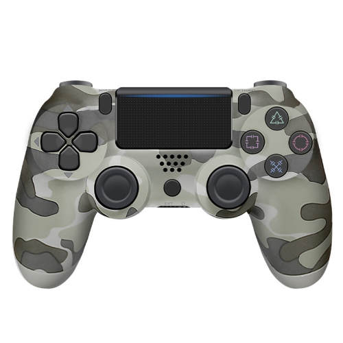 La manette sans fil p4 simule les vibrations à six axes avec la manette de jeu P4 pour ordinateur manette de jeu - sans fil Bluetooth - gris