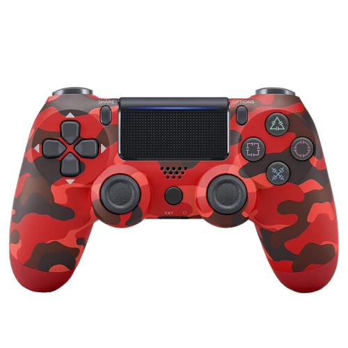 La manette sans fil p4 simule les vibrations à six axes avec la manette de jeu P4 pour ordinateur manette de jeu - sans fil Bluetooth - camouflage