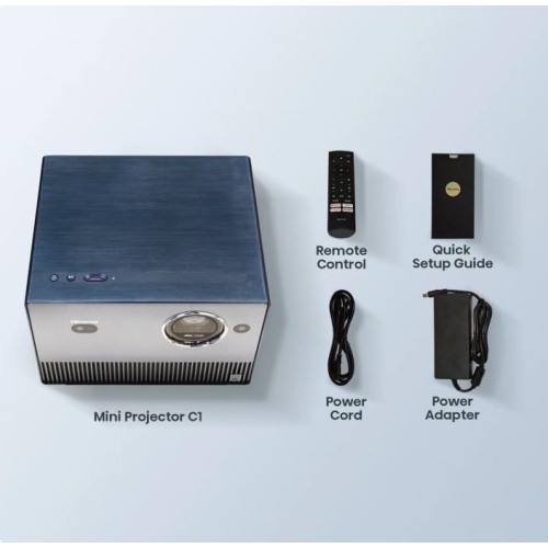 Open Box - Hisense C1 4K UHD Portable Mini Projector up to 300" - Black