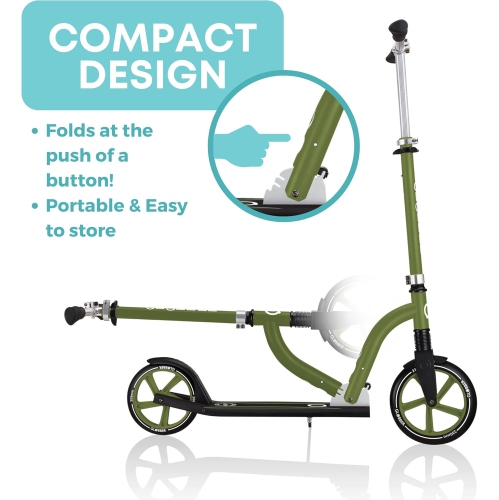 Globber NL Series 2-Wheel Kick Scooters for Kids, Teens and Adults, Foldable Kick Scooter