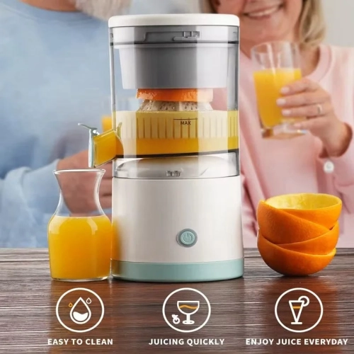 Extracteur à jus électrique rechargeable, Gadget de cuisine portatif pour préparer le jus d'orange, presser les oranges, les citrons, les fruits de