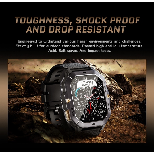 Men's Smart Watch, 2.02'' Smartwatch with Bluetooth Calls, Smartwatch with Message Notifications/Heart Rate Monitor, for Android iOS