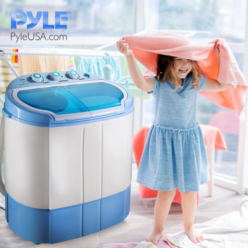 Pyle Home PUCWM22 Compact and Portable Washer and Spin Dryer
