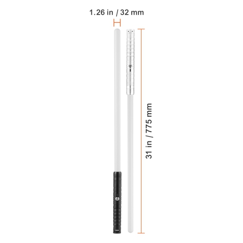 VEVOR 2-Pack Light Sword, Light up Sword with 7RGB Colors, 4 Sound Modes and Realistic Handle, Rechargeable Sword Toy for Adults & Kids, Christmas