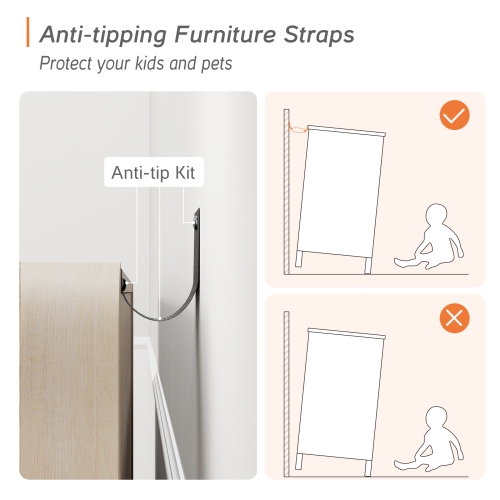 WAMPAT Modern TV Stand for TVs Up to 75 inches,63" W Farmhouse Entertainment Center with Adjustable Shelf and 4 Doors,Media Console Table TV Cabinet