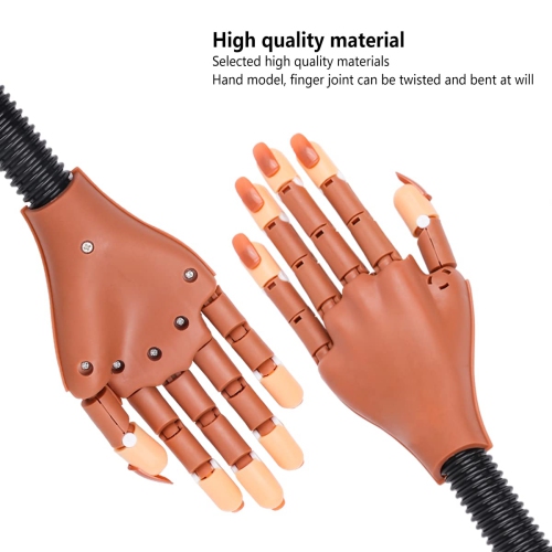 Practice Hand for Acrylic Nails, Nail Practice Hand with 100 Replacement Nail Pieces