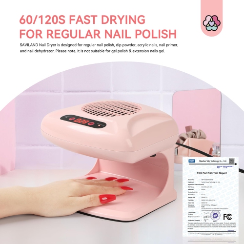 Nail Dryer, Wet and Dry Nail Polish Dryer, Hot and Cold Air Dryer for Home Bathroom