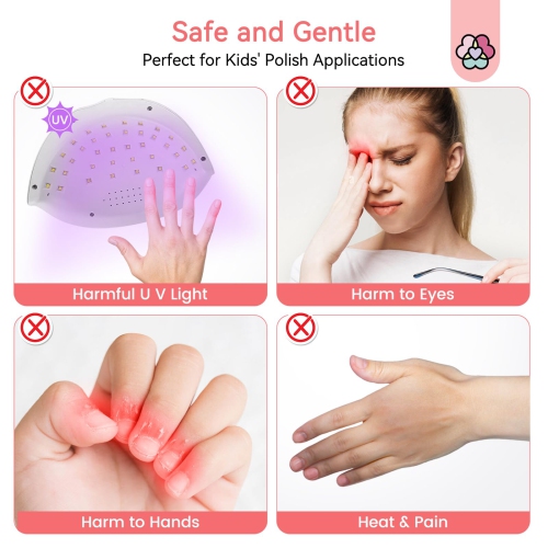 Nail Dryer, Wet and Dry Nail Polish Dryer, Hot and Cold Air Dryer for Home Bathroom