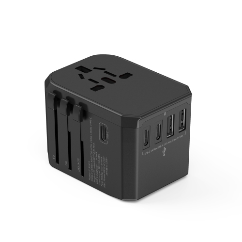 Travel Adapter 2USB3C Conversion Plug Travel Adapter Global Socket 305C3 Converter - Multi-Country Converter