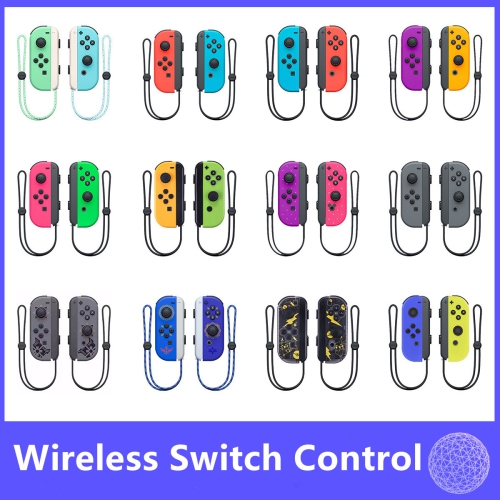 Switch controller game controller left and right wireless Bluetooth controller with one-button wake-up Joycon dual vibration motor- double gray +