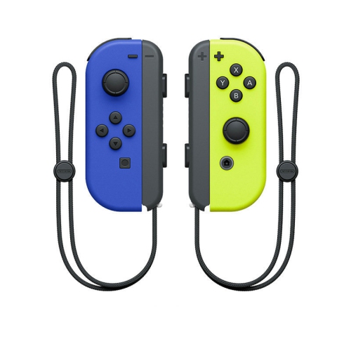 Switch controller game controller left and right wireless Bluetooth controller with one-button wake-up Joycon dual vibration motor- dark blue yellow