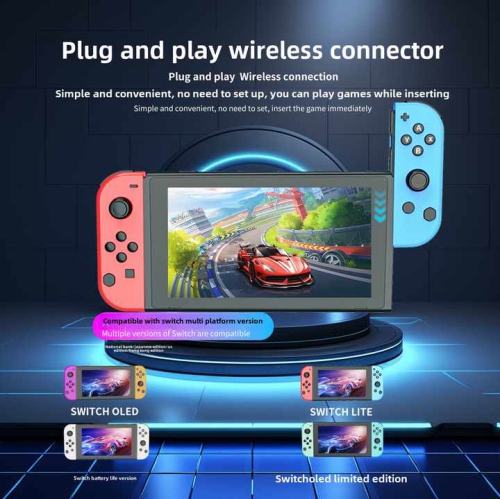 Switch controller game left and right wireless Bluetooth controller with one-button wake-up Joycon dual vibration motor- Animal Forest controller +