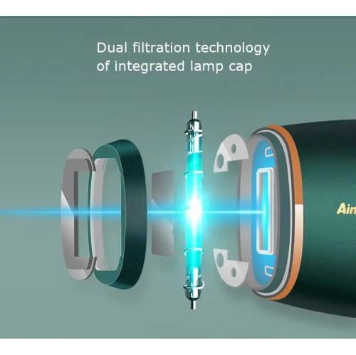 Laser Hair Removal Device, Home Hair Removal Machine, IPL Powerful Hair Removal + Freezing Point Painless Technology - Black - US Standard