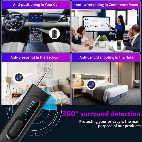Camera detector hotel anti-sneak infrared scanner anti-GPS anti-peep positioning monitoring wireless detection, spy camera detector
