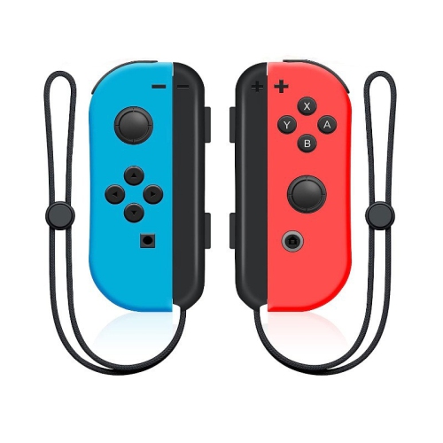 Switch controller game controller left and right wireless Bluetooth controller with one-button wake-up Joycon dual vibration motor- blue and red +