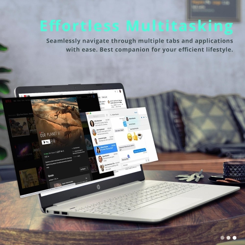 Refurbished - HP 15.6" FHD Laptop, AMD Ryzen 5-5500U Processor, 512GB PCIe SSD, 16GB RAM, AMD Radeon Graphics, HD Webcam, Wifi, Bluetooth, Win 11,