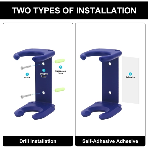 Support mural pour sèche-cheveux Compatible avec Dyson HD08 HD15 HD16 HD17 HD18, Support de rangement pour sèche-cheveux pour salle de bain Salon de