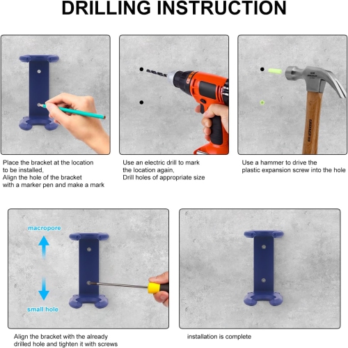 Support mural pour sèche-cheveux Compatible avec Dyson HD08 HD15 HD16 HD17 HD18, Support de rangement pour sèche-cheveux pour salle de bain Salon de