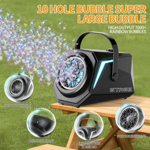 Remote control bubble machine rechargeable fully automatic wedding performance commercial large capacity children's birthday party electric bubble