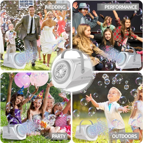 Remote control bubble machine rechargeable fully automatic wedding performance commercial large capacity children's birthday party electric bubble