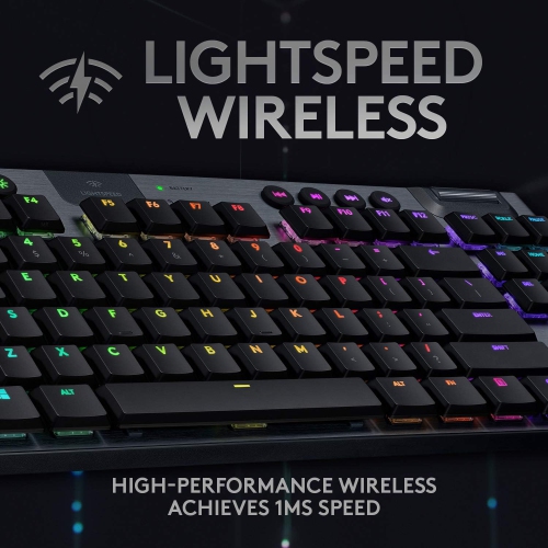 Refurbished - Logitech G915 TKL Lightspeed Wireless RGB Mechanical Gaming Keyboard - Clicky (920-009529)
