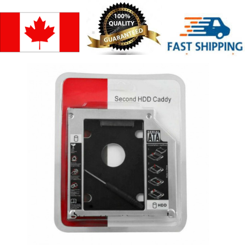 9.5mm SATA Optical Bay 2nd Hard Drive Caddy Adapter