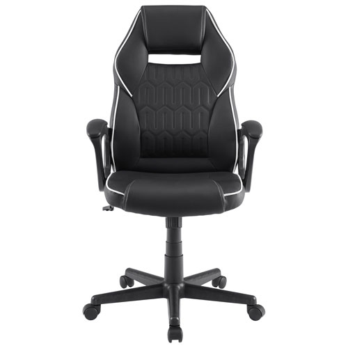INSIGNIA  Refurbished (Excellent) - Pu Leather Gaming Chair - - Only At Best Buy In Black