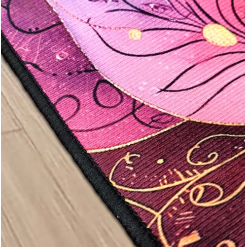 Tapis en polyester multicolore de 31,5 po x 126 po lavable à la machine pour l'intérieur/l'extérieur – Tapis décoratif durable pour la