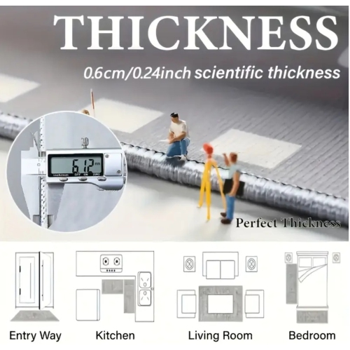 Tapis en polyester multicolore de 31,5 po x 126 po lavable à la machine pour l'intérieur/l'extérieur – Tapis décoratif durable pour la