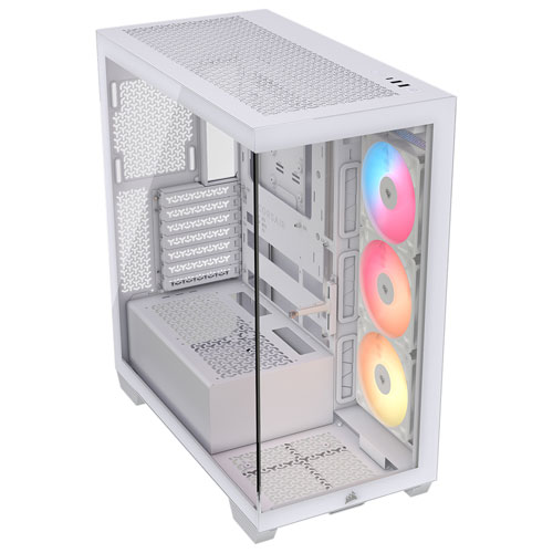 Corsair 3500X RS-R ARGB Mid-Tower ATX Computer Case - White