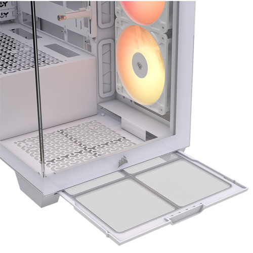 Corsair 3500X RS-R ARGB Mid-Tower ATX Computer Case - White