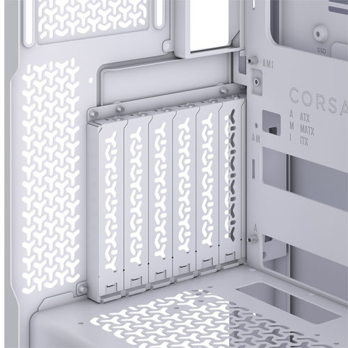 Tour d'ordinateur intermédiaire ATX 3500X RS-R ARGB de Corsair - Blanc