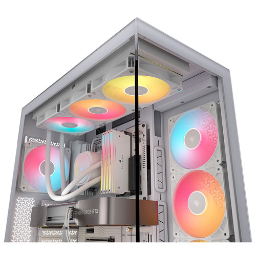 Corsair 3500X RS-R ARGB Mid-Tower ATX Computer Case - White