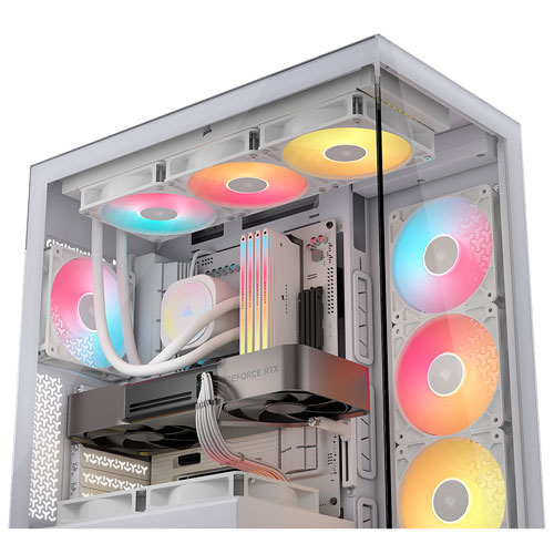 Corsair 3500X RS-R ARGB Mid-Tower ATX Computer Case - White