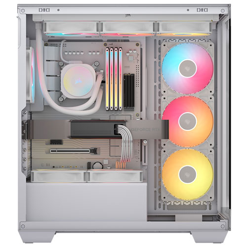 Corsair 3500X RS-R ARGB Mid-Tower ATX Computer Case - White